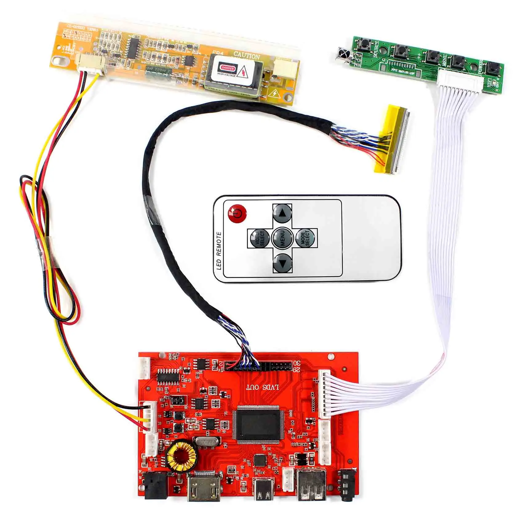 HDMI+Type-C LCD Controller Board For 15.6inch 1366x768 B156XW01 LP156WH1 N156B3 LCD Screen
HDMI+Type-C LCD Controller Board For 15.6inch 1366x768 B156XW01 LP156WH1 N156B3 LCD Screen
