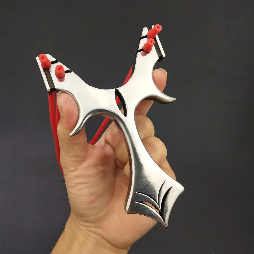 New stainless steel hunting slingshot professional catapult and rubber band outdoor fishing shooting can be customized 2019
New stainless steel hunting slingshot professional catapult and rubber band outdoor fishing shooting can be customized 2019