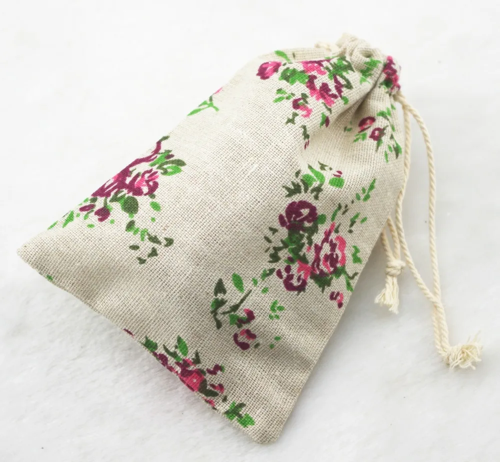 10x14cm Small Rose Vintage Cotton Burlap Jute Favour Candy Gift Bags Wedding Party Pouches
10x14cm Small Rose Vintage Cotton Burlap Jute Favour Candy Gift Bags Wedding Party Pouches
