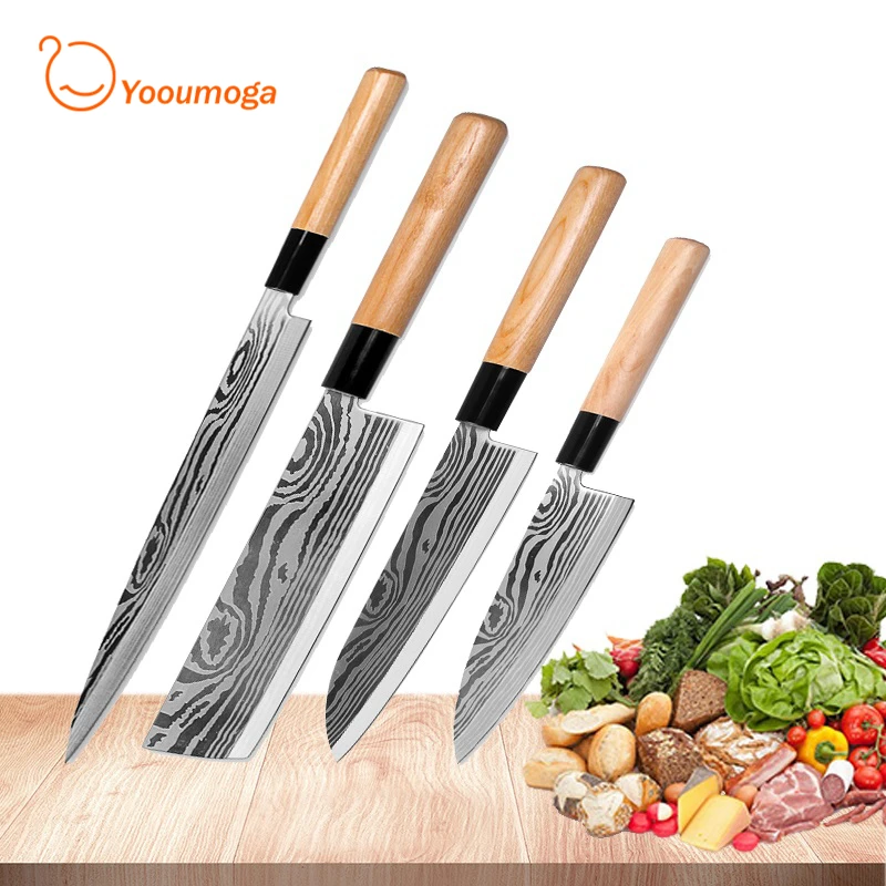 Laser Damascus Chef Knives Japanese Salmon Sushi Knives Stainless Steel Sashimi Kitchen Knife Raw Fish Fillet Layers Cooki Knife
Laser Damascus Chef Knives Japanese Salmon Sushi Knives Stainless Steel Sashimi Kitchen Knife Raw Fish Fillet Layers Cooki Knife