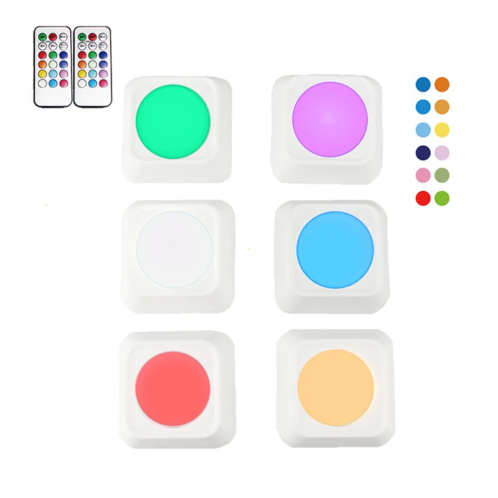 Battery powered LED color light night light Square RGB wireless remote control pat light Christmas Halloween bar decoration
Battery powered LED color light night light Square RGB wireless remote control pat light Christmas Halloween bar decoration