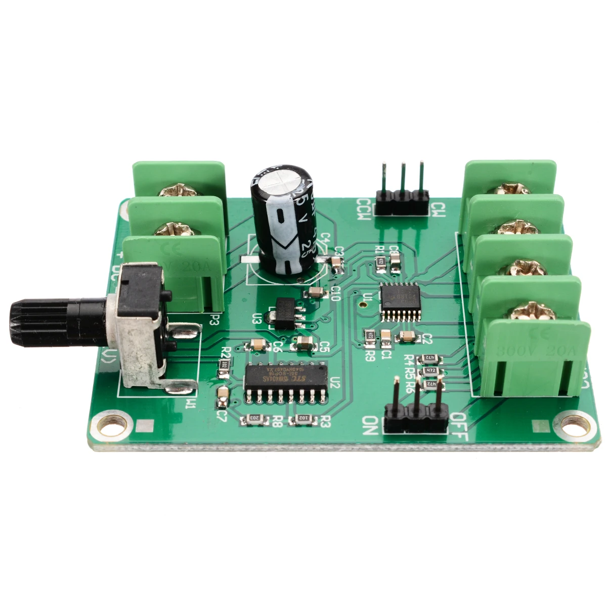 New 5V-12V Dual H-Bridge DC Brushless Motor Driver Module Motor Drive Controller Board For 3/4 Wire Hard Drive Motor