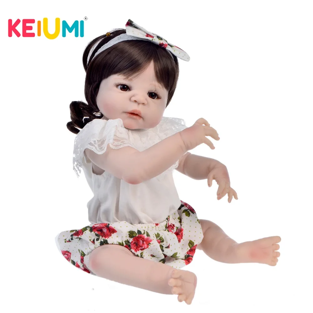 KEIUMI 23inch Baby Reborn Silicone Full Body Girl Boneca Reborn 57cm Realistic Baby Dolls Children's Day Gifts Bed Time Playmate
KEIUMI 23inch Baby Reborn Silicone Full Body Girl Boneca Reborn 57cm Realistic Baby Dolls Children's Day Gifts Bed Time Playmate