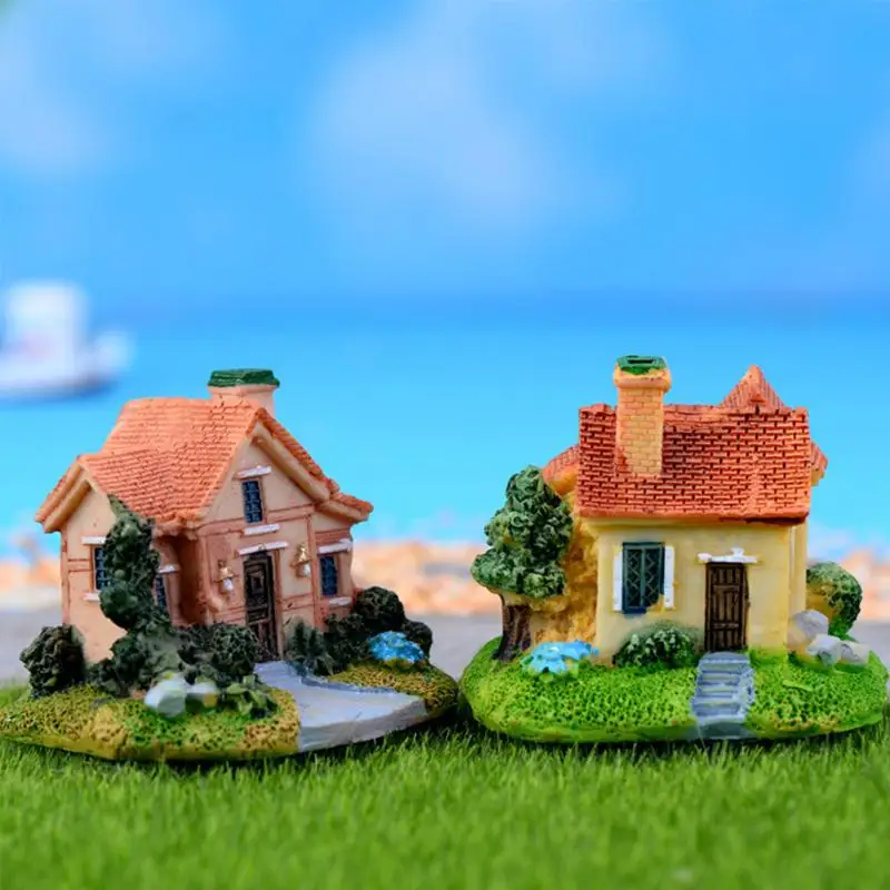 Mini Villas Ornaments Fairy Garden Miniatures Decorations for Terrarium Moss Bonsai Flowerpot Home Resin Craft Random Style
Mini Villas Ornaments Fairy Garden Miniatures Decorations for Terrarium Moss Bonsai Flowerpot Home Resin Craft Random Style