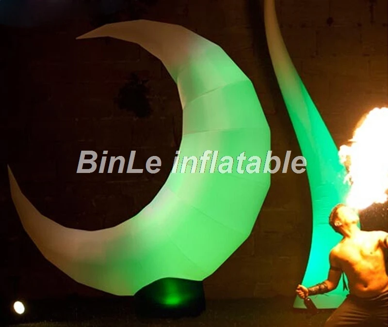 Brilliant LED inflatable crescent moon inflatable moon balloon for stage decoration
Brilliant LED inflatable crescent moon inflatable moon balloon for stage decoration