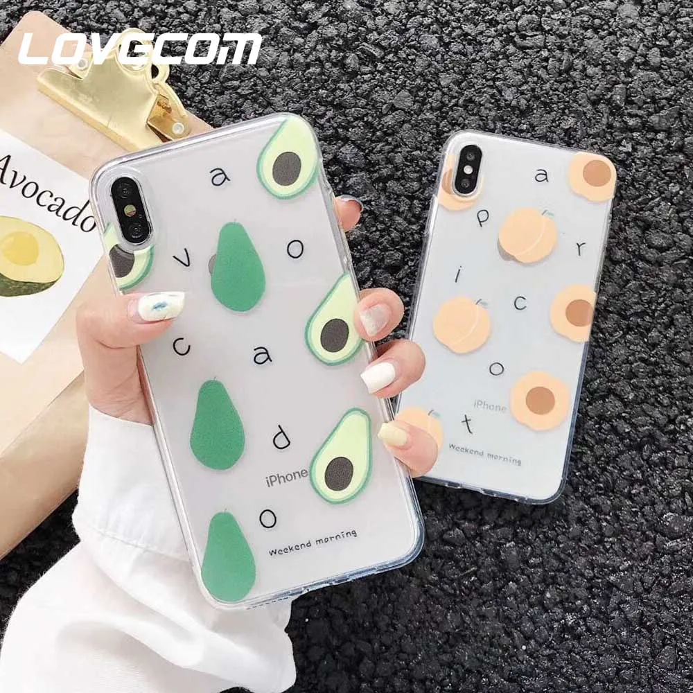 LOVECOM Cute Transparent Fruits Avocado Peach Case For iPhone XS Max XR 6 6S 7 8 Plus Candy Color Soft TPU Phone Back Cover Gift
LOVECOM Cute Transparent Fruits Avocado Peach Case For iPhone XS Max XR 6 6S 7 8 Plus Candy Color Soft TPU Phone Back Cover Gift
