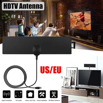 NEW Flat Indoor HD Signal Amplifier Digital TV Antenna HDTV 50 Miles Range VHF UHF HDTV Antenna TV Signal Receiver US Plug
NEW Flat Indoor HD Signal Amplifier Digital TV Antenna HDTV 50 Miles Range VHF UHF HDTV Antenna TV Signal Receiver US Plug