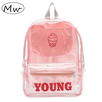 Moon Wood Women Candy Transparent Backpack 2019 Summer Printed Ice Cream Beach Bag Girls School Bag Large Capacity Travel Bag
Moon Wood Women Candy Transparent Backpack 2019 Summer Printed Ice Cream Beach Bag Girls School Bag Large Capacity Travel Bag