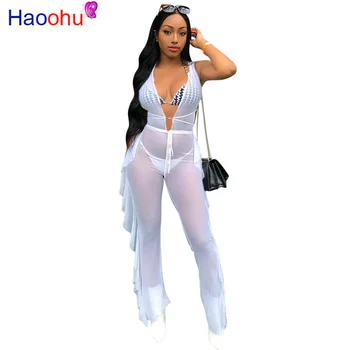 Neon Green Mesh Patchwork Sexy Jumpsuit Women Deep V Neck Sleeveless Bodycon Romper Summer Side Ruffle See Through Party Overall
Neon Green Mesh Patchwork Sexy Jumpsuit Women Deep V Neck Sleeveless Bodycon Romper Summer Side Ruffle See Through Party Overall