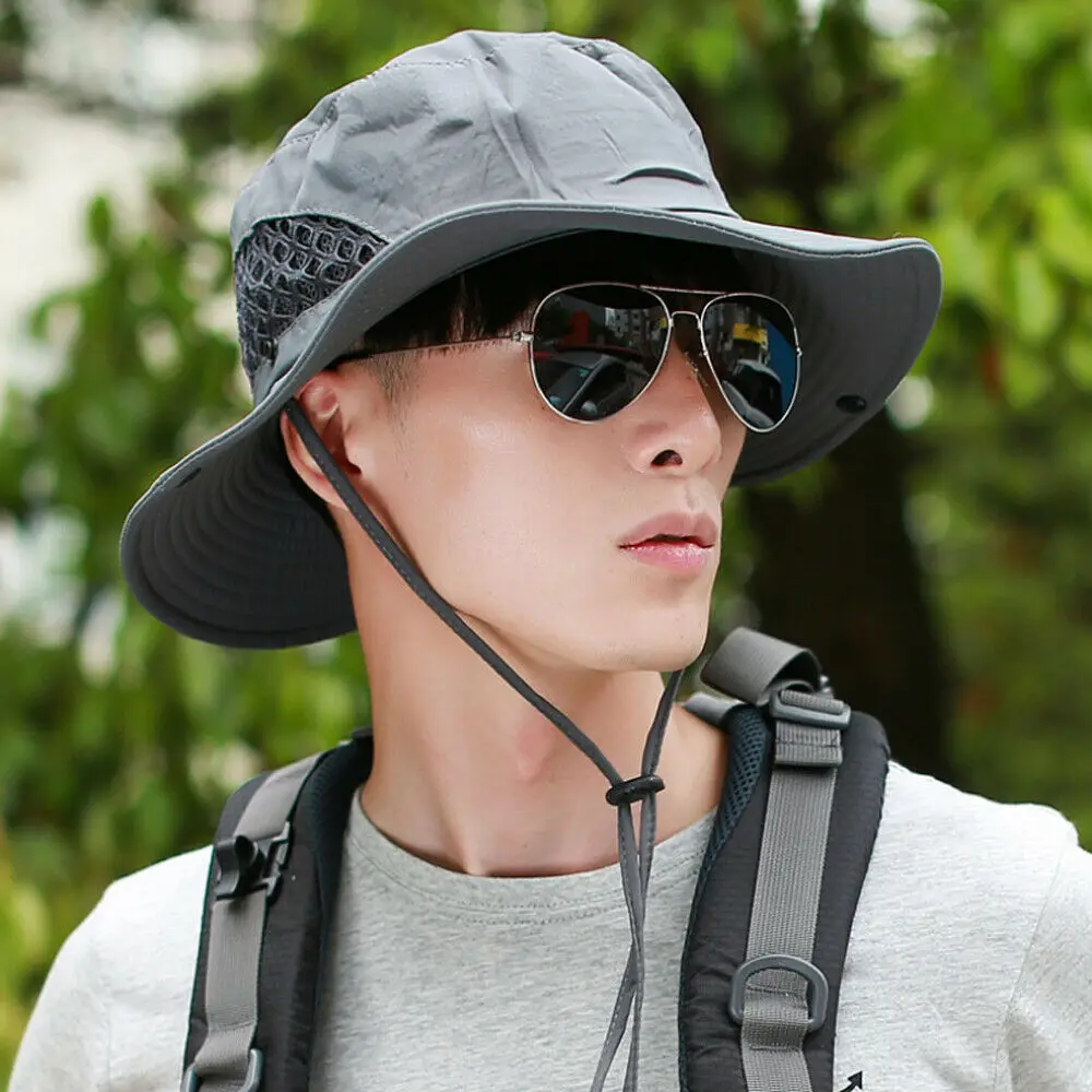 Hirigin 2019 New Brand Unisex Women Men Summer Bucket Hat Cap Fishing Boonie Brim visor Sun Safari Summer Men Camping Hat 
Hirigin 2019 New Brand Unisex Women Men Summer Bucket Hat Cap Fishing Boonie Brim visor Sun Safari Summer Men Camping Hat