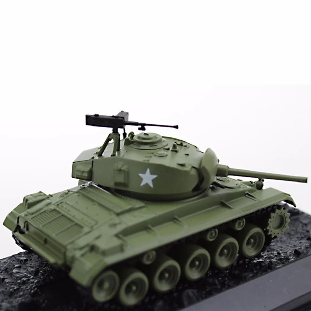 Литье военной танки модели 1: 72 Масштаб армия США M24 Chaffee 1951 литой игрушки модель