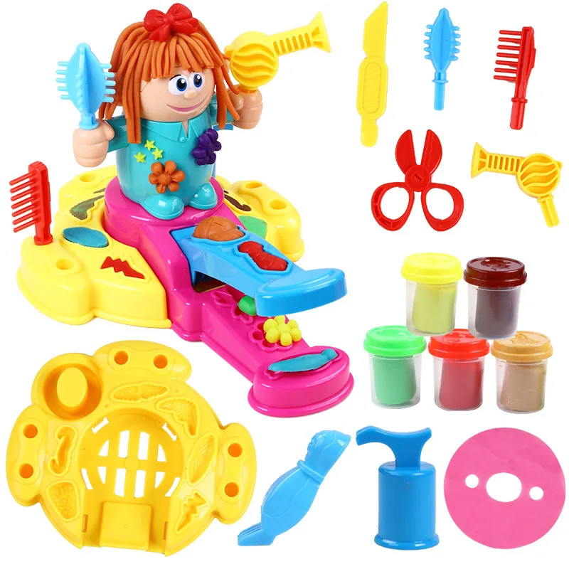 DIY Children Funny 3D Nontoxic Hairdresser Clay Set Toy Barbershop Hairdresser Color Clay Series Christmas/Birthday Toys For Kid
DIY Children Funny 3D Nontoxic Hairdresser Clay Set Toy Barbershop Hairdresser Color Clay Series Christmas/Birthday Toys For Kid