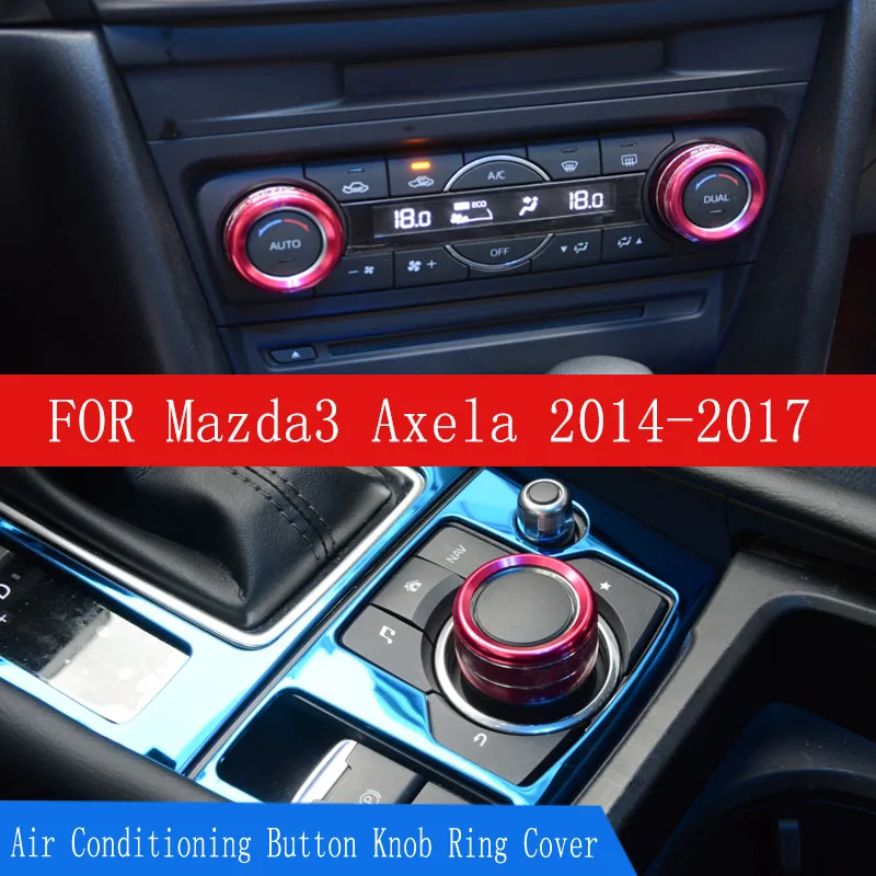 Karcng Modeling of Central Control Knob Decorative Vehicle with Air Conditioning Button Knob Ring Cover for Mazda 3 Axela
Karcng Modeling of Central Control Knob Decorative Vehicle with Air Conditioning Button Knob Ring Cover for Mazda 3 Axela
