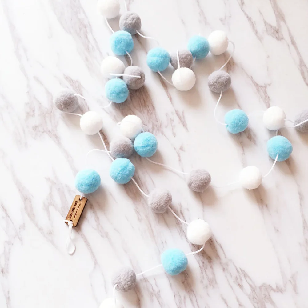 String Hanging Ball 20M 30PCS Wool Felt Ball Kids Room Wall Decor Hanging Fur Ball Garland Drop Shipping #0828
String Hanging Ball 20M 30PCS Wool Felt Ball Kids Room Wall Decor Hanging Fur Ball Garland Drop Shipping #0828