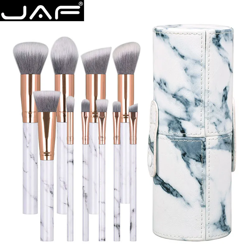 JAF Brand 10pcs Luxury Rose Gold Makeup Brushes Sets Soft Synthetic Hair Powder Eye Shadow Blending Eyeliner Blush Brush Kit
JAF Brand 10pcs Luxury Rose Gold Makeup Brushes Sets Soft Synthetic Hair Powder Eye Shadow Blending Eyeliner Blush Brush Kit