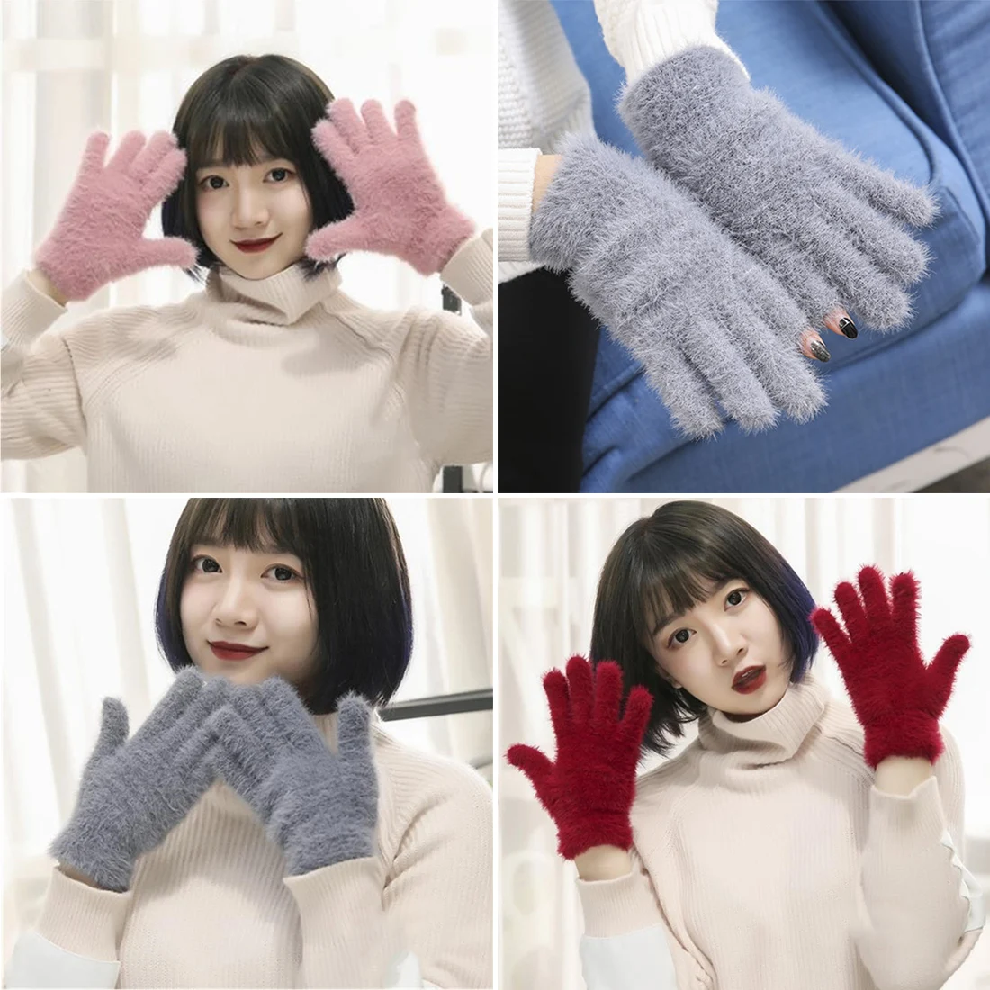 Novelty Women's cute color gloves multi-function half finger refers to warmth imitation velvet gloves wild clothing accessories
Novelty Women's cute color gloves multi-function half finger refers to warmth imitation velvet gloves wild clothing accessories