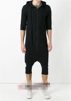 Korean version new fashion tide men's casual jumpsuit hair stylist loose hooded jumpsuit British tooling jumpsuit big size M-4XL
Korean version new fashion tide men's casual jumpsuit hair stylist loose hooded jumpsuit British tooling jumpsuit big size M-4XL