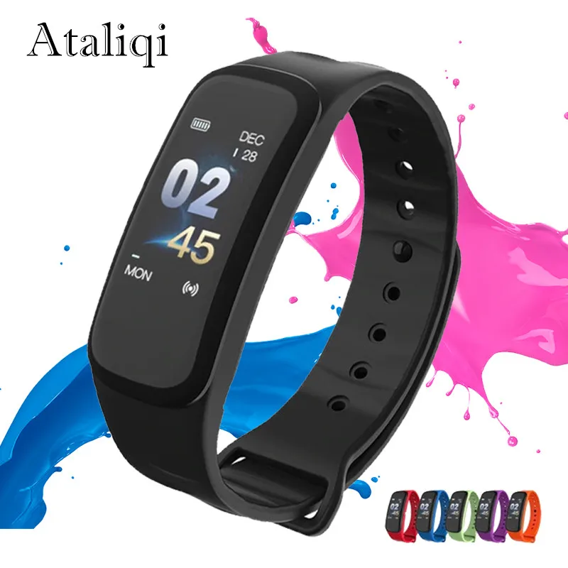 Ataliqi C1Plus Smart Bracelet Color Screen Blood Pressure Fitness Tracker Heart Rate Monitor Smart Band Sport for Android IOS
Ataliqi C1Plus Smart Bracelet Color Screen Blood Pressure Fitness Tracker Heart Rate Monitor Smart Band Sport for Android IOS