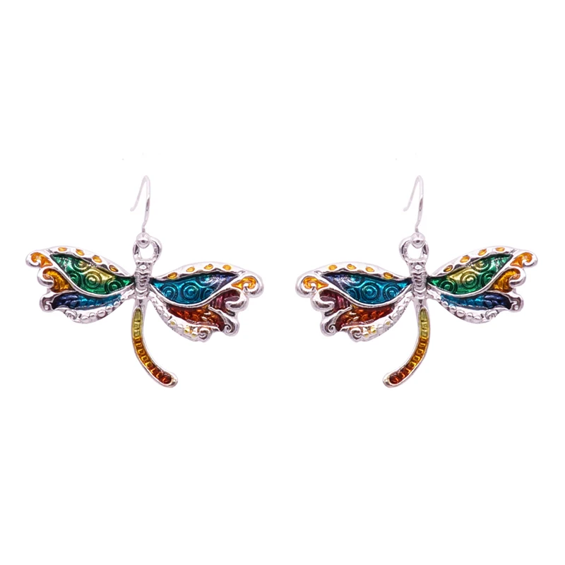 Vintage Ethnic Earrings Women Colorful Enamel Animal Dragonfly Long Dangle Earrings For Wedding Jewelry Brincos 2017
Vintage Ethnic Earrings Women Colorful Enamel Animal Dragonfly Long Dangle Earrings For Wedding Jewelry Brincos 2017