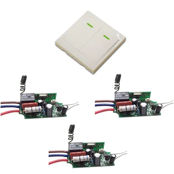 Smart Home AC 220V 1CH 3pcs Receiver +1pcs Wall Transmitter Bed Room Hall LED Lamp Light Bulb Remote Control Switch 315/433
Smart Home AC 220V 1CH 3pcs Receiver +1pcs Wall Transmitter Bed Room Hall LED Lamp Light Bulb Remote Control Switch 315/433