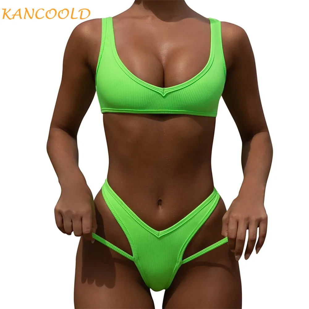 KANCOOLD Women Clothes Sexy High Waisted Swimwear For Ladies Solid Color Vest Skinny Two Piece Suits Swimsuit Swimwear Women
KANCOOLD Women Clothes Sexy High Waisted Swimwear For Ladies Solid Color Vest Skinny Two Piece Suits Swimsuit Swimwear Women