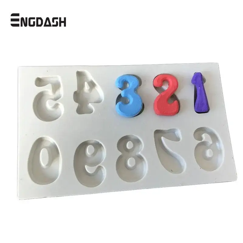ENGDASH 1pc Silicone Fondant Mould 0-9 Numbers Chocolate Mould Cookie Mould Baking Tray DIY Cake Decoration Mold Baking Tools
ENGDASH 1pc Silicone Fondant Mould 0-9 Numbers Chocolate Mould Cookie Mould Baking Tray DIY Cake Decoration Mold Baking Tools
