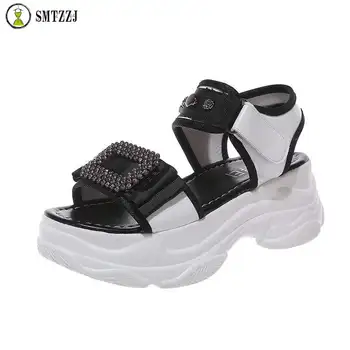 SMTZZJ 2019 Women Fashion Flat Sandals Peep Open Toe casual Female sandals Platform thick bottom Buckle White Black Shoes
SMTZZJ 2019 Women Fashion Flat Sandals Peep Open Toe casual Female sandals Platform thick bottom Buckle White Black Shoes