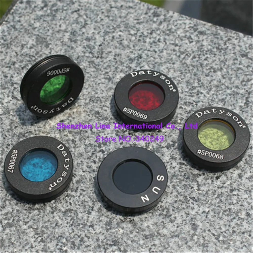 Datyson 0.965 Inch Black Red Yellow Green Blue Astronomical Telescope Accessories Sun / Moon / Nebula Filter 5P0057+
Datyson 0.965 Inch Black Red Yellow Green Blue Astronomical Telescope Accessories Sun / Moon / Nebula Filter 5P0057+