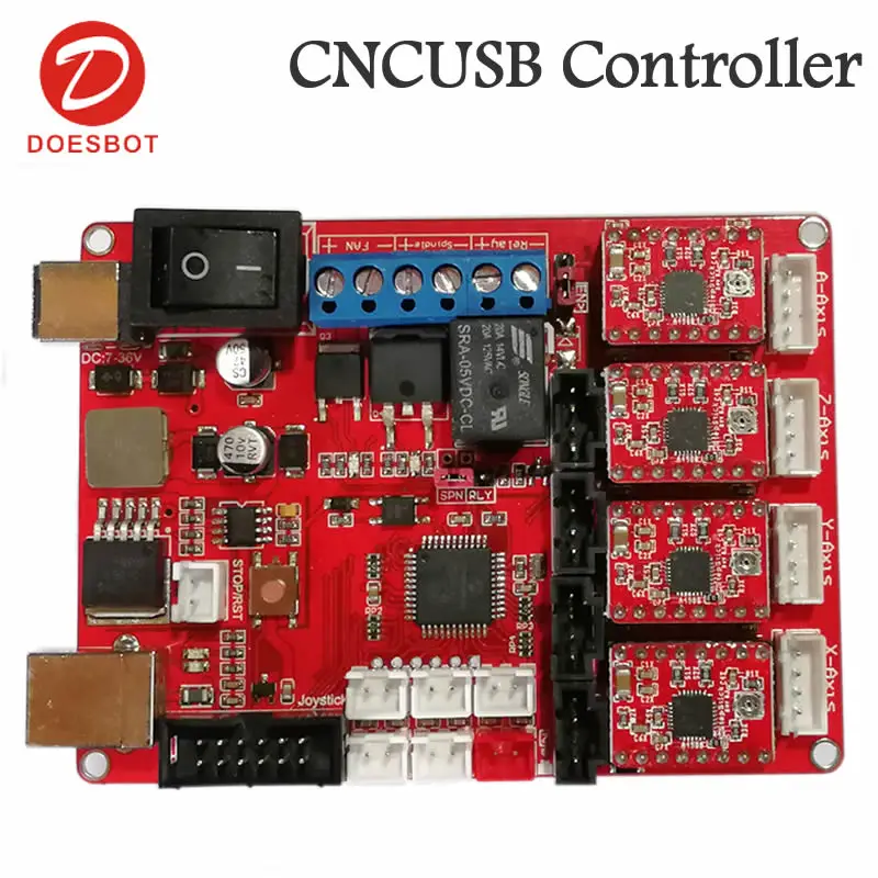 CNCUSB Controller 4 axis Engraving Machine Control Board laser Engraving Machine Control Board
CNCUSB Controller 4 axis Engraving Machine Control Board laser Engraving Machine Control Board