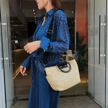 Fashion Straw Woven Totes Shoulder Messenger Handbags Casual Women Summer Beach Crossbody Top-handle Bags 2019 New
Fashion Straw Woven Totes Shoulder Messenger Handbags Casual Women Summer Beach Crossbody Top-handle Bags 2019 New