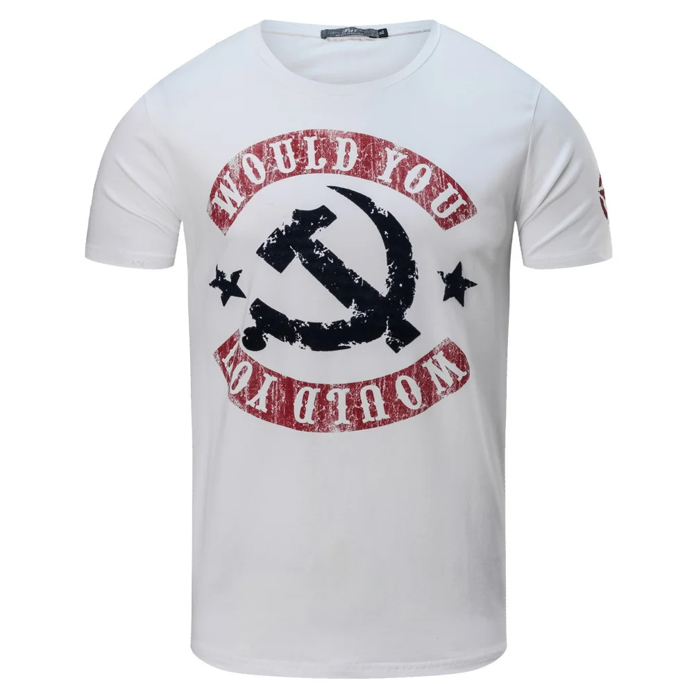 Summer Short Sleeve T Shirt Men Fashion Brand Clothing Male Casual Military White T-shirt Print Tshirt Mens Tee Shirts Hip Hop
Summer Short Sleeve T Shirt Men Fashion Brand Clothing Male Casual Military White T-shirt Print Tshirt Mens Tee Shirts Hip Hop