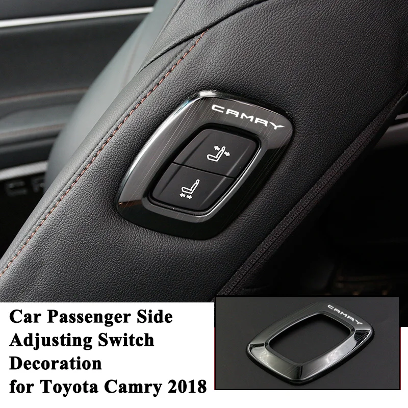 Styling Car Passenger Seat Adjust Switch Panel Knob Decoration Cover Logo Trim Sticker Refit Accessories for Toyota Camry 2018
Styling Car Passenger Seat Adjust Switch Panel Knob Decoration Cover Logo Trim Sticker Refit Accessories for Toyota Camry 2018