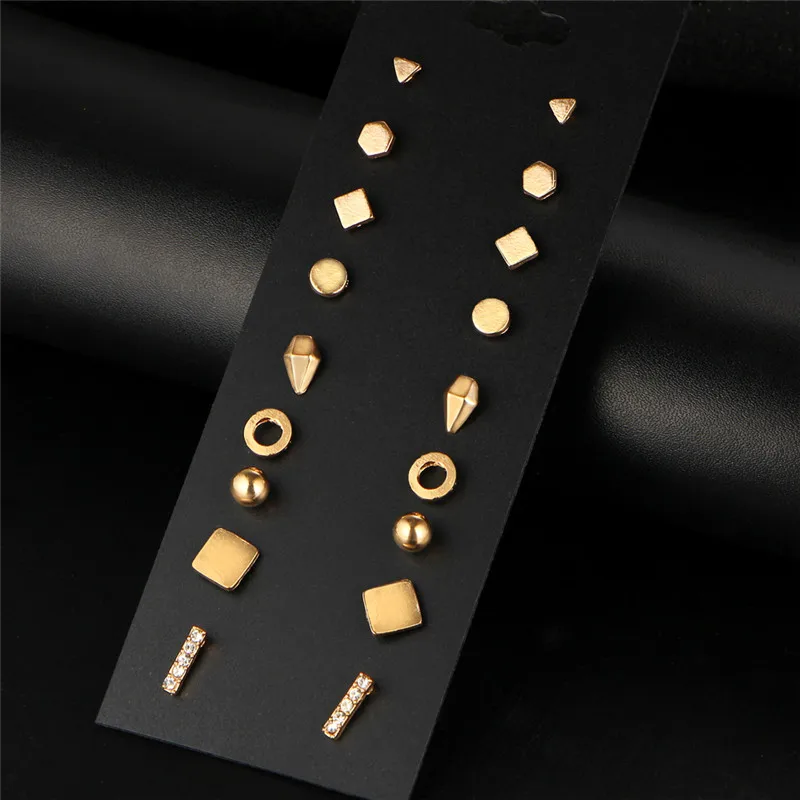 Simple Geometric Small Earrings for Women Girls Mixed Triangle Square Round Bar Stud Earrings Set Tiny Earrings Oorbellen
Simple Geometric Small Earrings for Women Girls Mixed Triangle Square Round Bar Stud Earrings Set Tiny Earrings Oorbellen