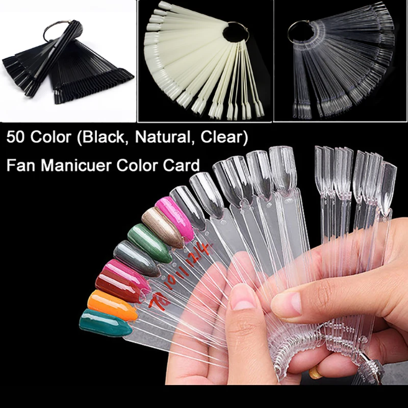 TKGOES 50 False Full Nail Tips Set 3 Colors Available Nail polish Color Show UV Gel Stickers Display Foldable Color Chart Tools
TKGOES 50 False Full Nail Tips Set 3 Colors Available Nail polish Color Show UV Gel Stickers Display Foldable Color Chart Tools