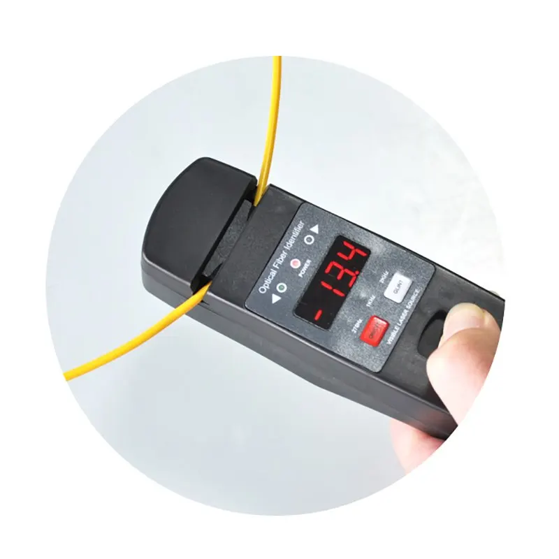 JW3306D Fiber Optic Identifier Live Fiber Optical Identifier with Built in 10mw Visual Fault Locator 750nm-1700nm Wavelength
JW3306D Fiber Optic Identifier Live Fiber Optical Identifier with Built in 10mw Visual Fault Locator 750nm-1700nm Wavelength