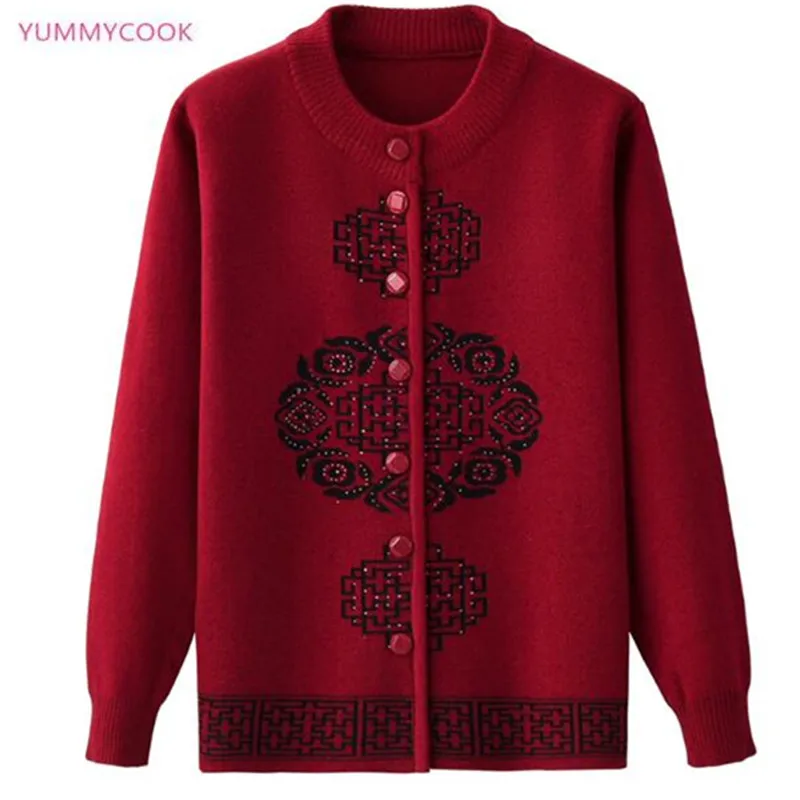 Plus size 5XL Middle-aged elderly women autumn winter knitting sweater mother loaded spring loose large size cardigan sweaterY26
Plus size 5XL Middle-aged elderly women autumn winter knitting sweater mother loaded spring loose large size cardigan sweaterY26