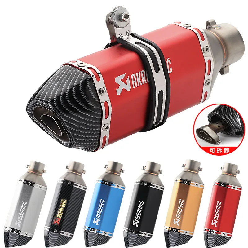 Universal 51MM Motorcycle Akrapovic Exhaust Pipe With Muffler Moto Bike Pot Escape For Yamaha Honda KTM Kawasaki with DB killer
Universal 51MM Motorcycle Akrapovic Exhaust Pipe With Muffler Moto Bike Pot Escape For Yamaha Honda KTM Kawasaki with DB killer