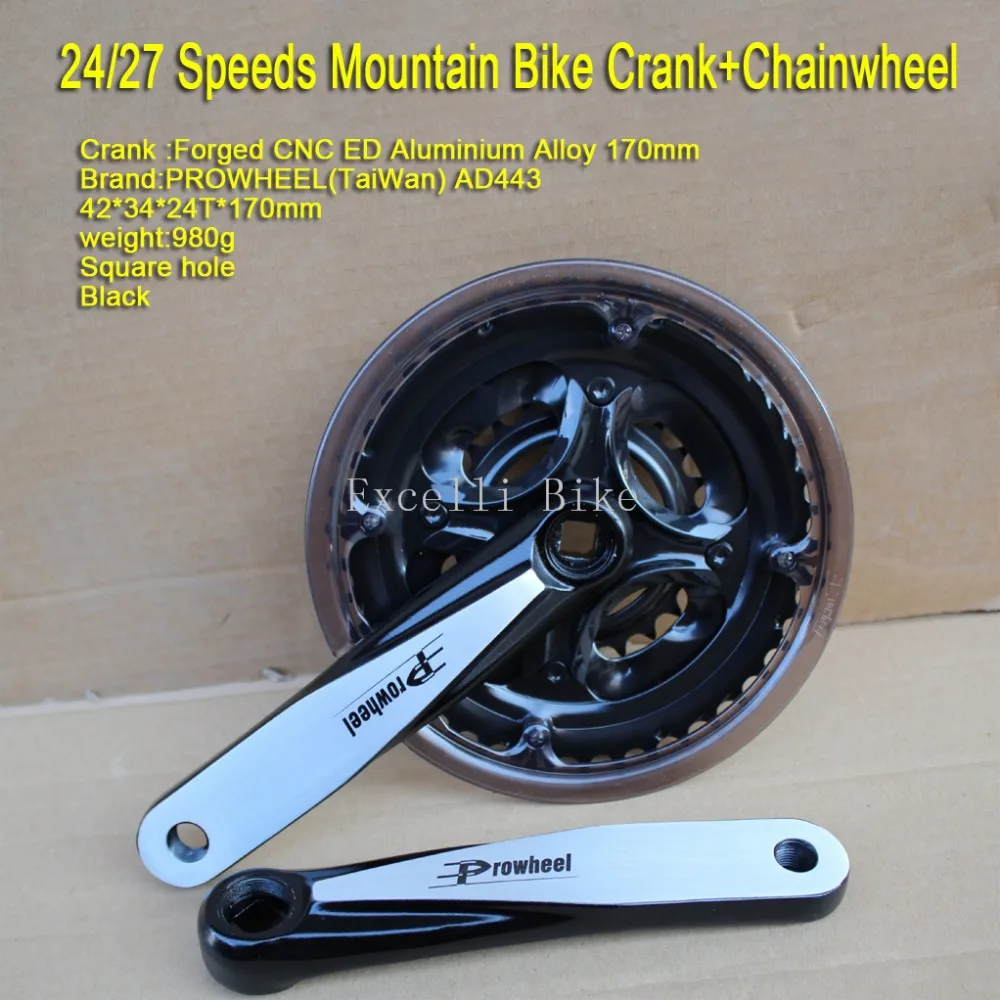 Excelli Bike Cranks 42*34*24T*170mm 24/27 Speeds Bike Crank+Chainwheel Suit Bicicleta Mountain Bicycle Crank Aluminium Crankset
Excelli Bike Cranks 42*34*24T*170mm 24/27 Speeds Bike Crank+Chainwheel Suit Bicicleta Mountain Bicycle Crank Aluminium Crankset