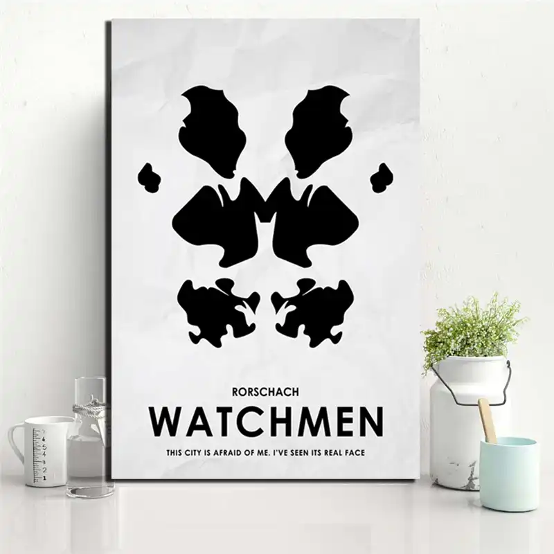 Watchmen Rorschach Movie Poster And Prints Decorative Wall Art