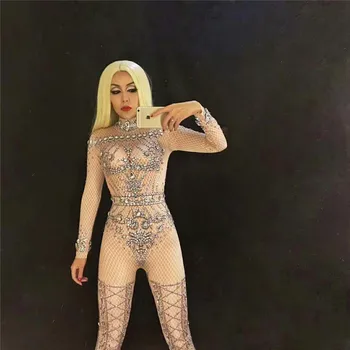S38 Female pole dance stage costumes singer outfit dress performance prom jumpsuit sexy catwalk bodysuit bar party clothe Full
S38 Female pole dance stage costumes singer outfit dress performance prom jumpsuit sexy catwalk bodysuit bar party clothe Full