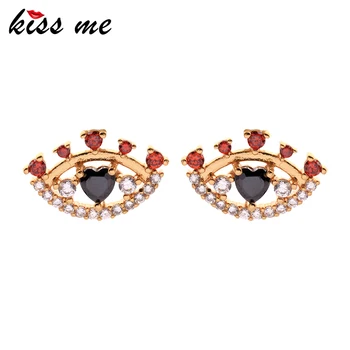 KISS ME Unique Red&Black Zircon Evil Eyes Stud Earrings For Women Party Gifts 2019 Brass Earrings Fashion Jewelry Accessories
KISS ME Unique Red&Black Zircon Evil Eyes Stud Earrings For Women Party Gifts 2019 Brass Earrings Fashion Jewelry Accessories