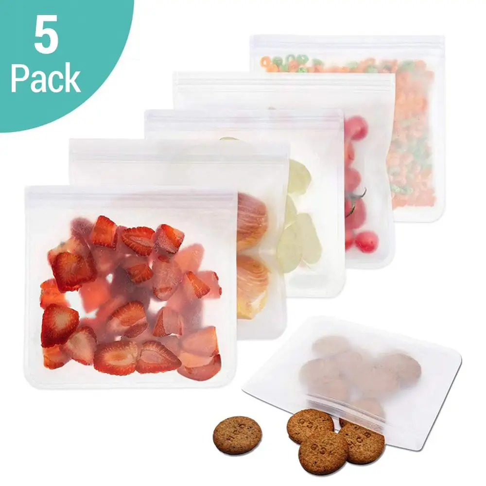5Pcs/lot EVA Freezing Bags Reusable Food Storage Bags Leakproof Ziplock Bags Resealable Sandwich Bag For Lunch Food Snack Makeup
5Pcs/lot EVA Freezing Bags Reusable Food Storage Bags Leakproof Ziplock Bags Resealable Sandwich Bag For Lunch Food Snack Makeup