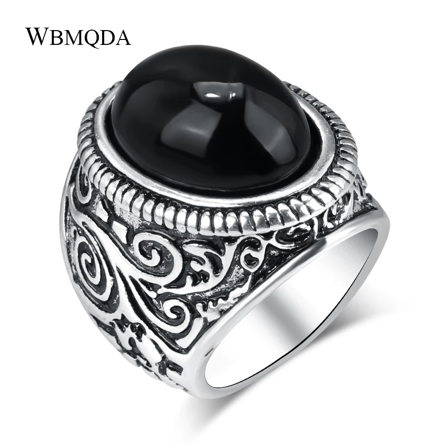 Wholesale Vintage Tibetan Jewelry 2018 Big Black Resin Stone Textured Antique Silver Ring Men Fashion Accessories Free Shipping
Wholesale Vintage Tibetan Jewelry 2018 Big Black Resin Stone Textured Antique Silver Ring Men Fashion Accessories Free Shipping