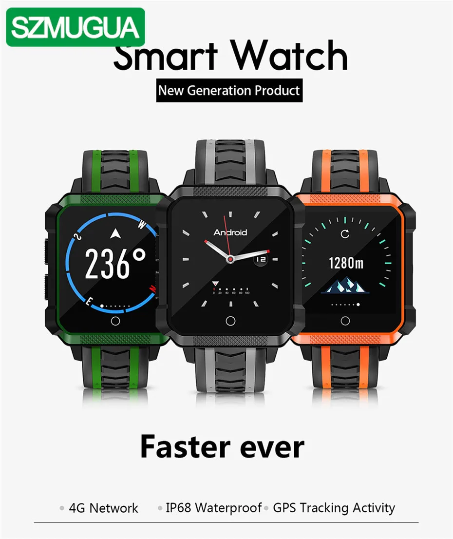 Smart Watch Men Waterproof GPS Smartwatch Android Smart Watch 4G 1G RAM 8G ROM WiFi Smartwatch Waterproof Ip68 Sport Watch
Smart Watch Men Waterproof GPS Smartwatch Android Smart Watch 4G 1G RAM 8G ROM WiFi Smartwatch Waterproof Ip68 Sport Watch