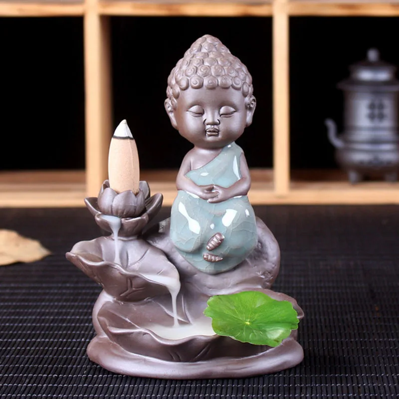 Ceramic Backflow Incense Burner Creative Lotus Monk Aroma Burner Sandalwood Incense Holder Tea Pet Tea Ceremony Home Decor
Ceramic Backflow Incense Burner Creative Lotus Monk Aroma Burner Sandalwood Incense Holder Tea Pet Tea Ceremony Home Decor