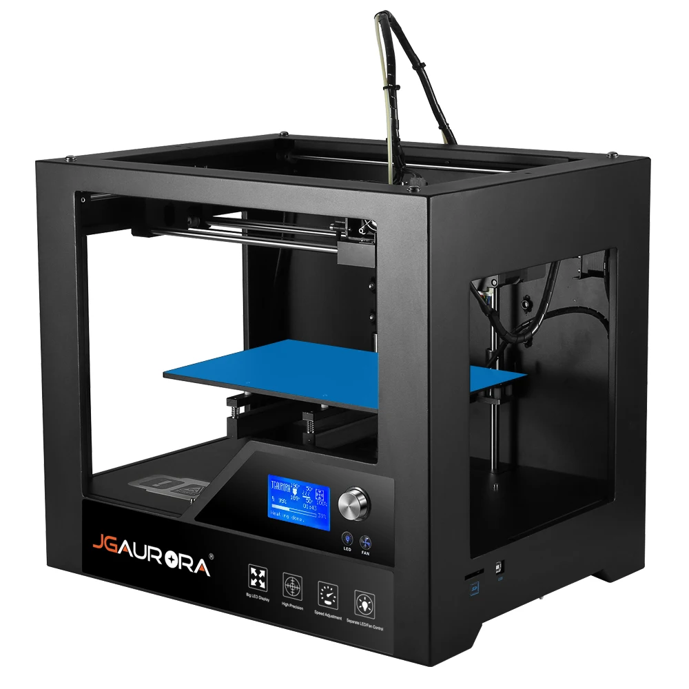 JGAURORA Z-603S 3D Printer Full Metal Frame with Heated Bed High Precision 280*180*180mm (11*7.1*7.1in) Build Size 3d Printing
JGAURORA Z-603S 3D Printer Full Metal Frame with Heated Bed High Precision 280*180*180mm (11*7.1*7.1in) Build Size 3d Printing