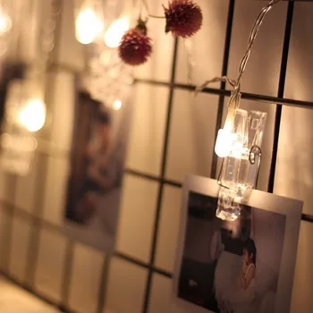 Photo Clip Holder Fairy Lights 10/20/50 LEDs Battery Operated String lights For Christmas Party Wedding Bedroom Decoration
Photo Clip Holder Fairy Lights 10/20/50 LEDs Battery Operated String lights For Christmas Party Wedding Bedroom Decoration