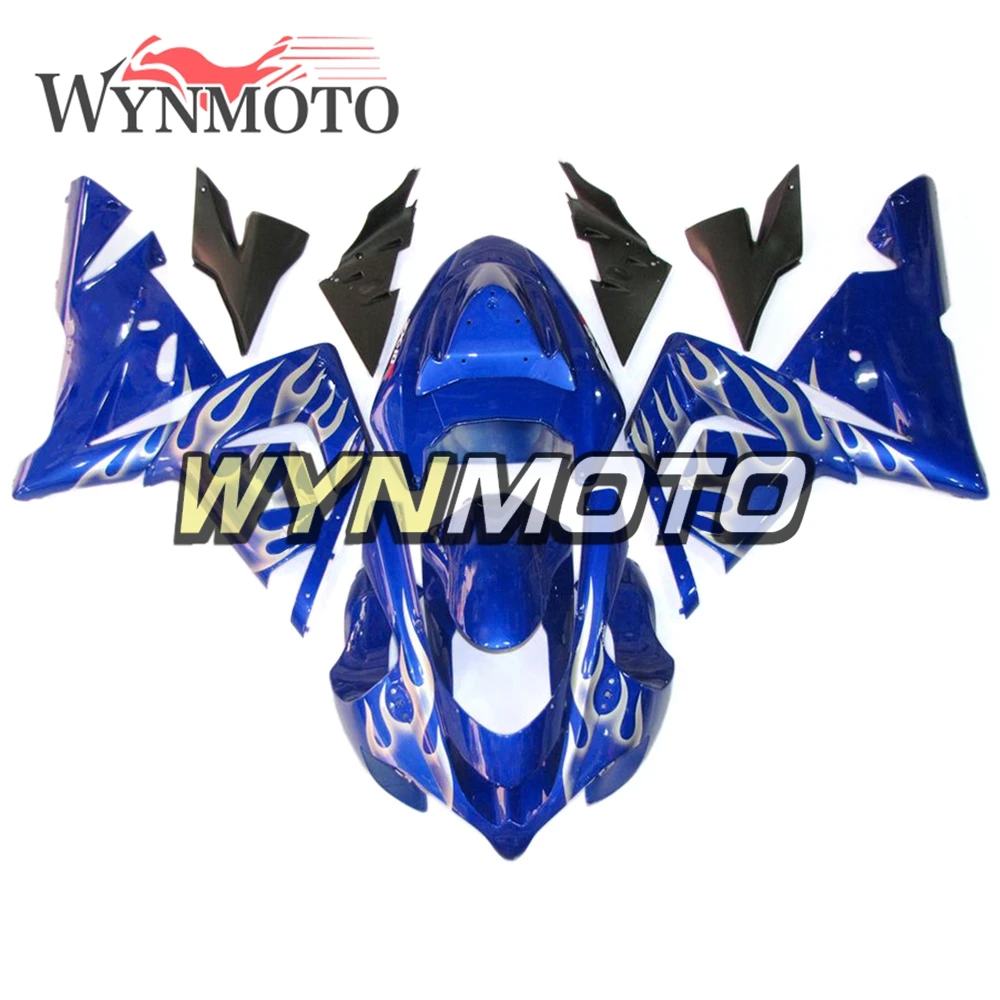 Complete Fairings For Kawasaki ZX-10R ZX10R 2004-2005 04 05 Year Injection ABS Plastics Motorcycle Blue Silver Flames Fittings
Complete Fairings For Kawasaki ZX-10R ZX10R 2004-2005 04 05 Year Injection ABS Plastics Motorcycle Blue Silver Flames Fittings
