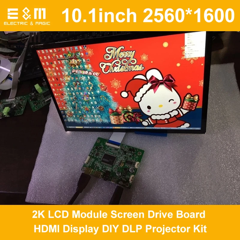 10.1 inch 2560*1600 WQXGA 2K DLP Projector Monitor LCD Module Screen Drive Board HDMI Display DIY Kit SLA Light Cure 3D Printer
10.1 inch 2560*1600 WQXGA 2K DLP Projector Monitor LCD Module Screen Drive Board HDMI Display DIY Kit SLA Light Cure 3D Printer