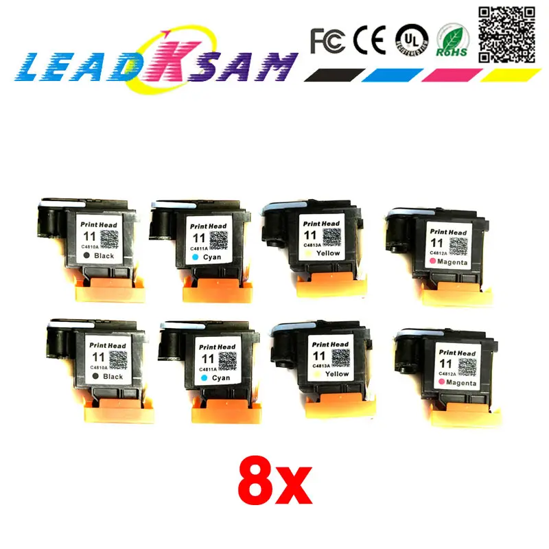 8x replace for 11 printhead compatible for hp11 C4810A C4811A C4812A C4813A Designjet 70 100 110 111 120 500 510 1100 Print head
8x replace for 11 printhead compatible for hp11 C4810A C4811A C4812A C4813A Designjet 70 100 110 111 120 500 510 1100 Print head